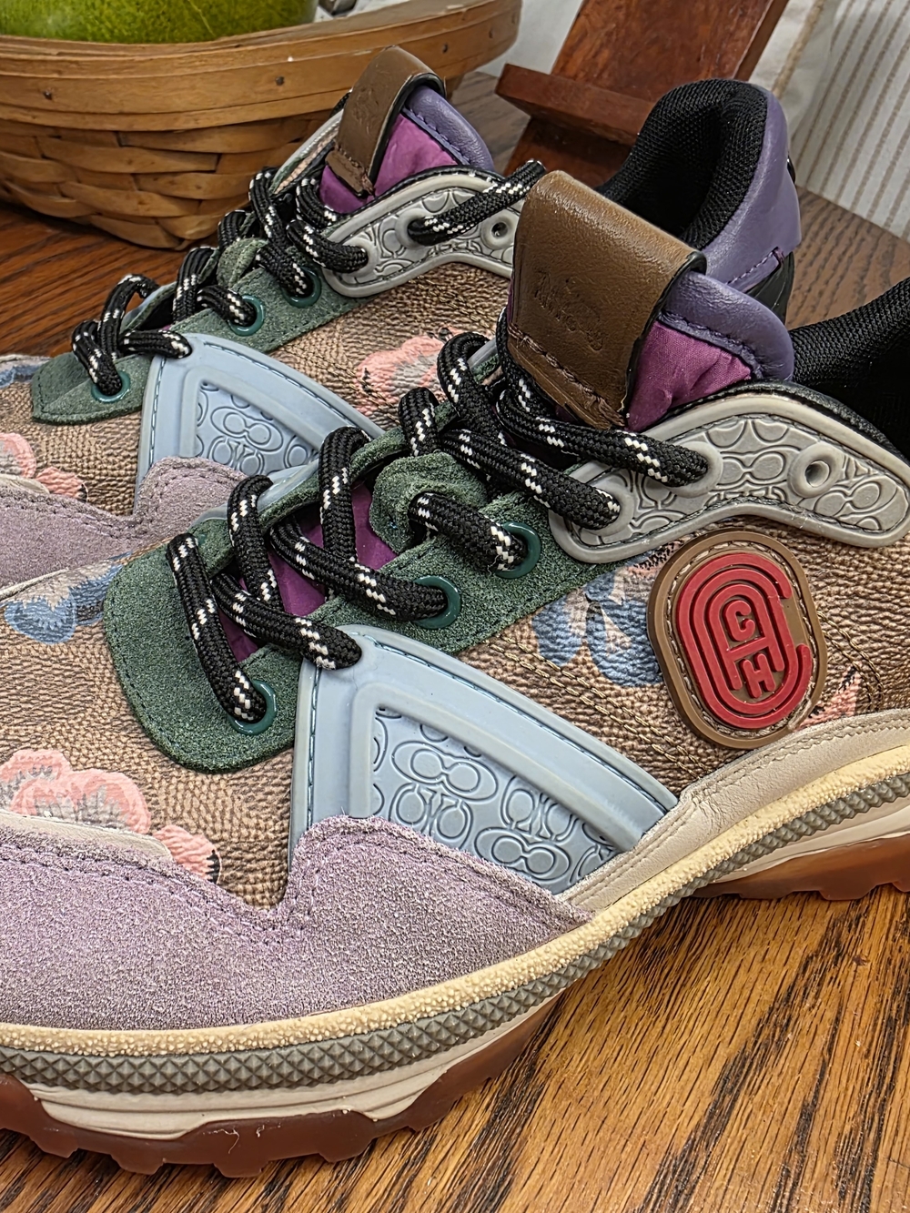 COACH Multicolor Floral Accent Women's Fashion Sneakers